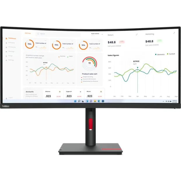 Монитор Lenovo ThinkVision T34w-30 (63D4GAS1CB)